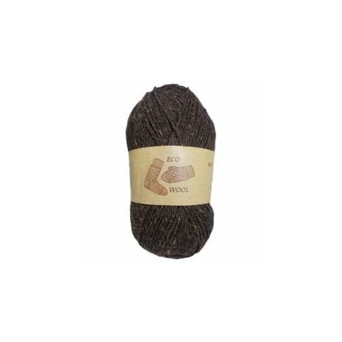 Пряжа Eco Wool (063), 100г, 210м, 100% полугрубая шерсть (2 шт.)