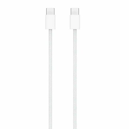 Кабель USB-C 60W Charge Cable (1m) to Type-C для Apple iPhone 15 15 Pro 15 Pro Max 15 Plus / iPad / MacBook / Samsung / Sony Xiaomi Honor Poco Realme Tecno MQKJ3ZM/A Model A2795 Плетеный Без Коробки