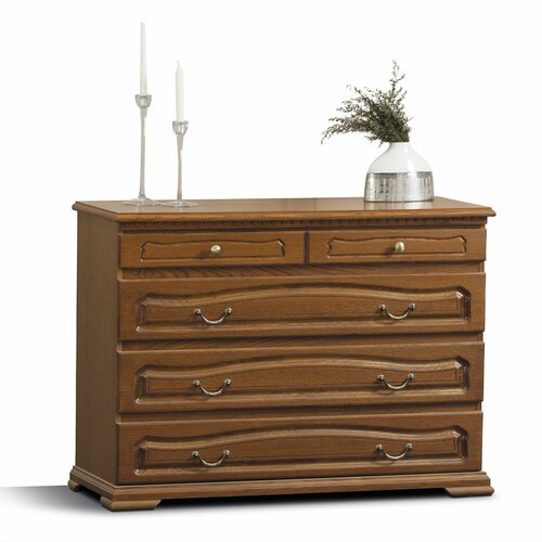 Комод из массива дуба прогресс Суламифь 120 х 45 х 90 см терракот 63600₽