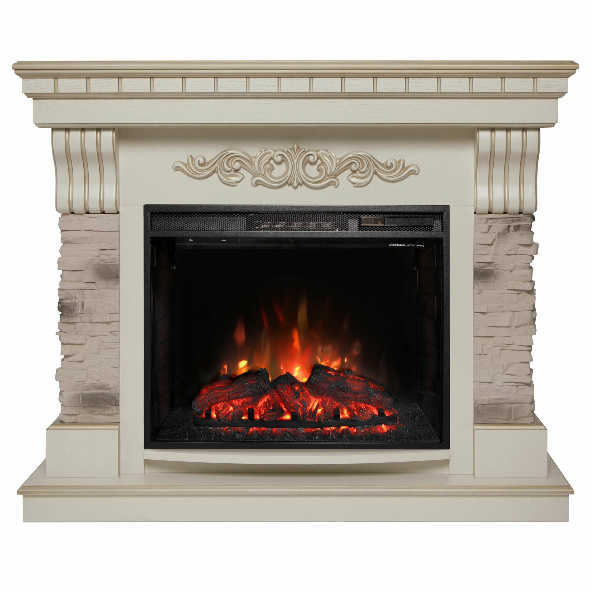 Электрокамин RealFlame MARSEILLES LUXE 25.5 WT-619G с очагом Sparta 255 LED