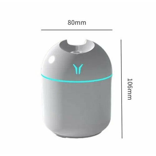 Ультразвуковой увлажнитель воздуха 250 мл пластик белый 46300₽