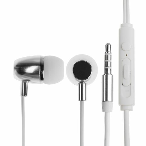 Наушники BYZ S872 проводные вакуумные 35 мм 12 м белые 41400₽