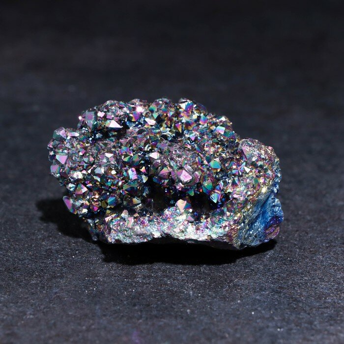 Камень натуральный, сувенир "Жеода разноцветная", 6х6х4 см