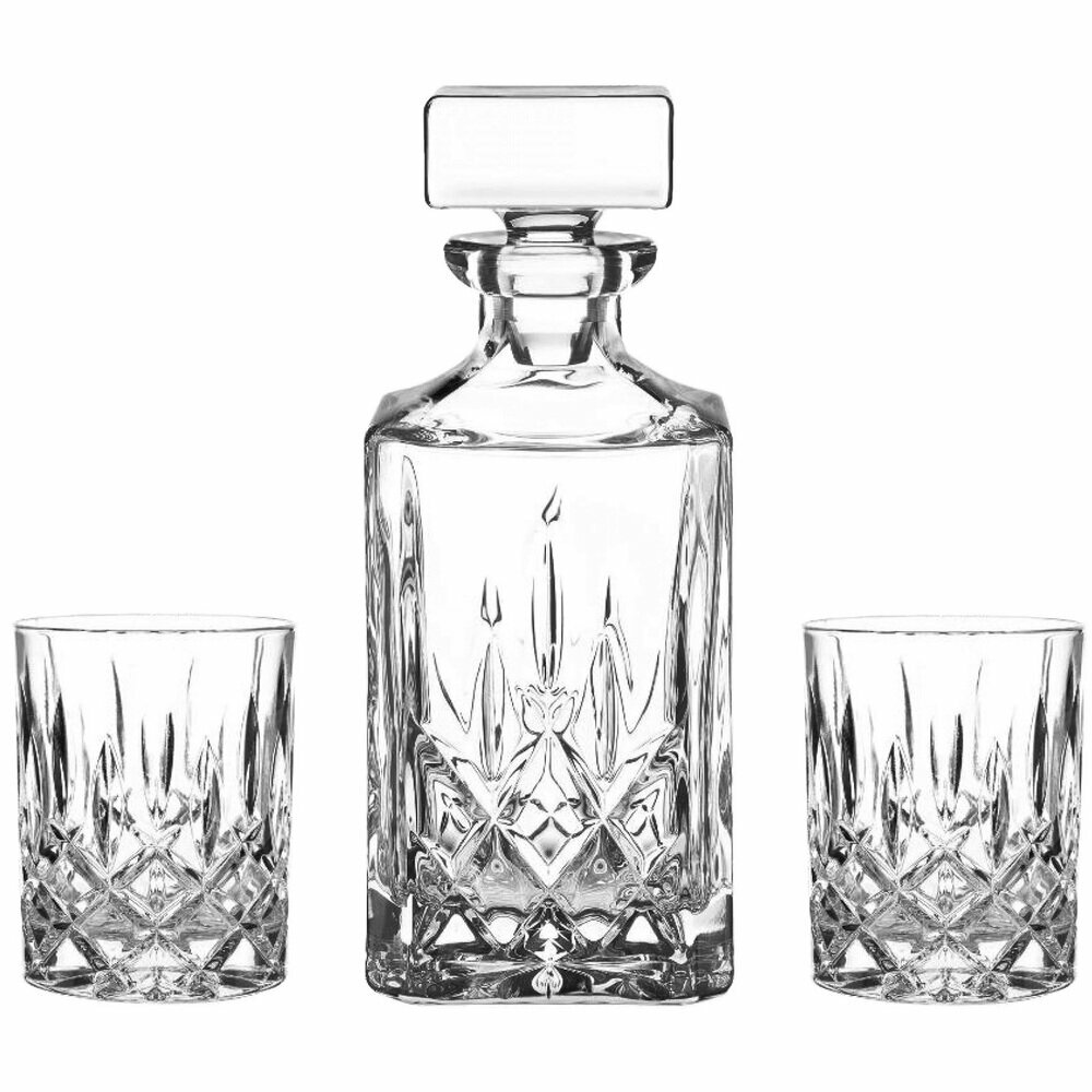 Набор для виски из 2-х хрустальных стаканов и штофа, прозрачный, серия Noblesse, Nachtmann, 91899