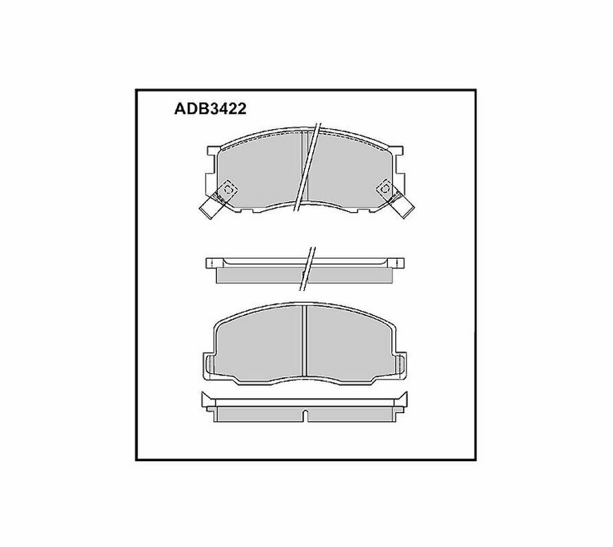 ADB3422 колодки AN