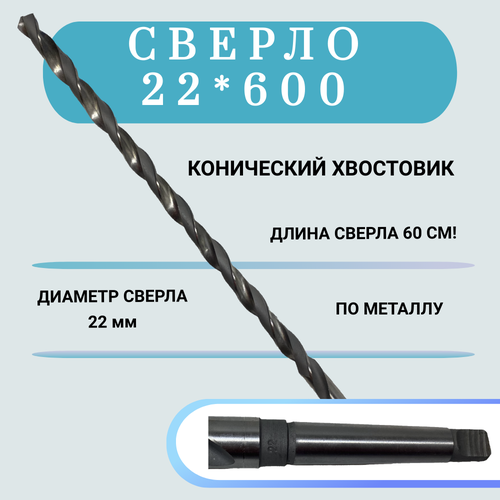 Сверло по металлу конический хвостовик HSS 22600500 1 шт 14998₽