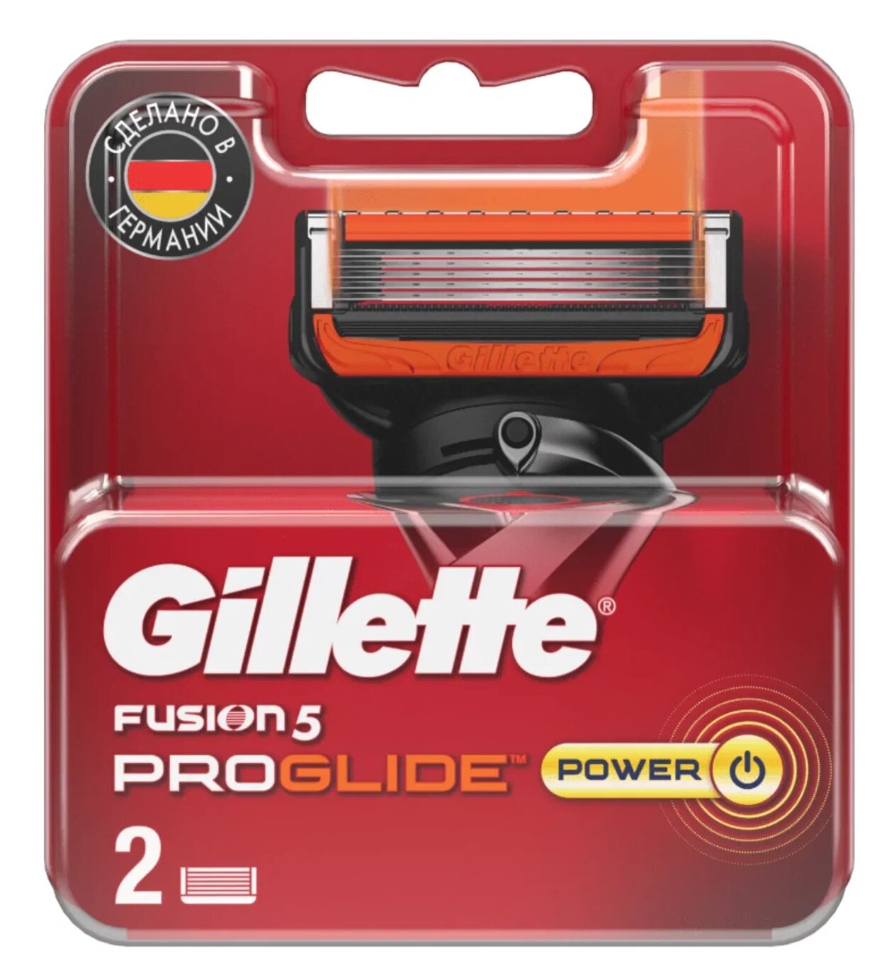 Сменные кассеты для станка Gillette FUSION5 ProGlide POWER, 2 шт.