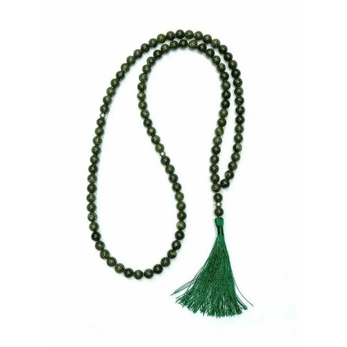 Мусульманские четки из змеевика 99 бусины, диаметр 8 мм. в коробке