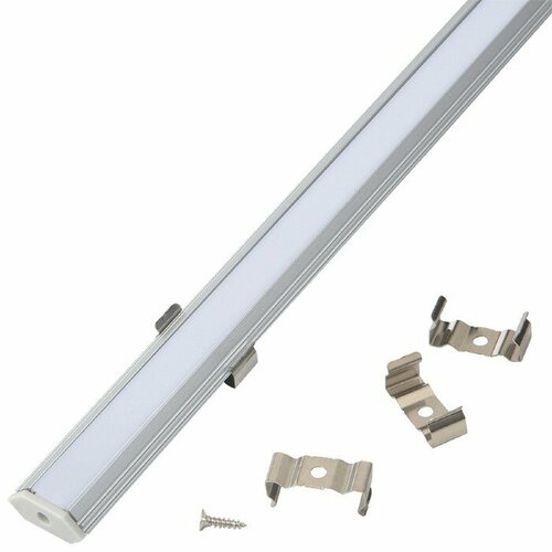 General Lighting Алюминиевый профиль General, 10х24 мм, угловой, 2 м, матовый рассеиватель, аксессуары