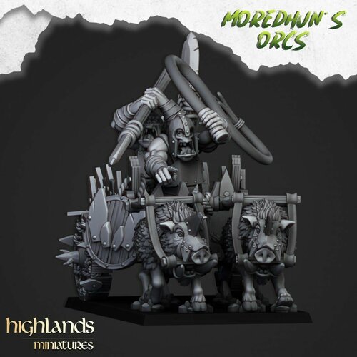 Модель Warhammer Black Orc Chariot