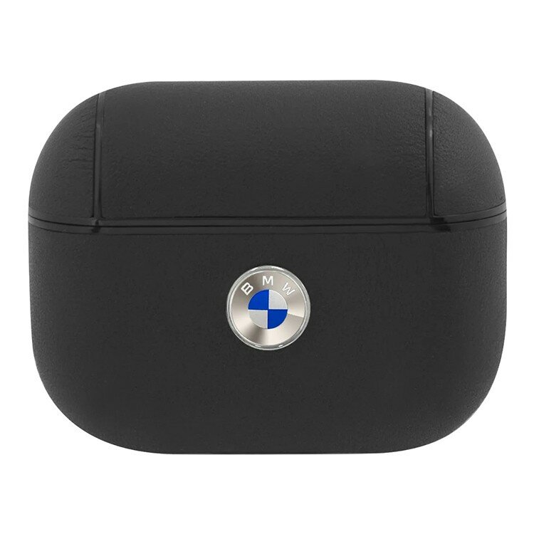 фото BMW кожаный чехол для AirPods Pro, Signature leather with Metal logo черный (BMAPSSLBK)