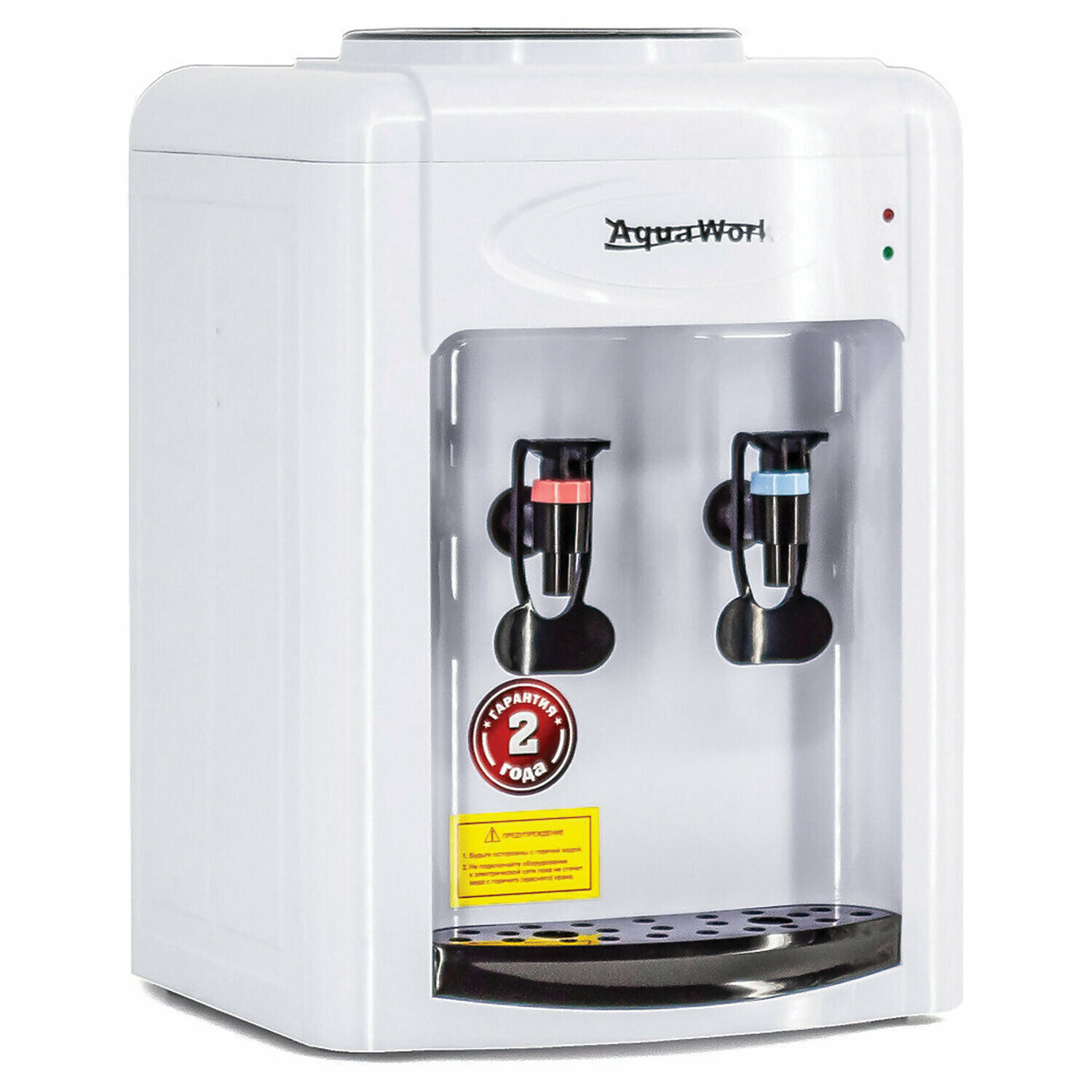 Кулер для воды Aqua Work 0, 7-TDR, настольный, нагрев, охлаждение электронное, 2 крана, белый (24034)