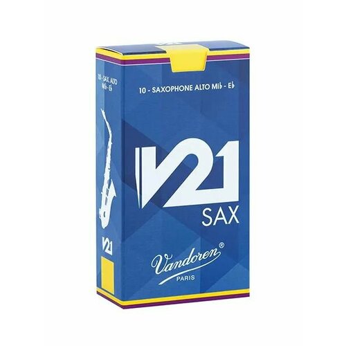V21 Трости для саксофона альт, размер 3, 10шт, Vandoren SR813 трости для саксофона альт gonzales 737445