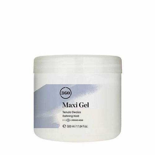 Гель для волос с сильной фиксацией MAXI GEL 360 Hair Professional 500ML гель для волос сильной фиксации 360 hair professional maxi gel 500 мл