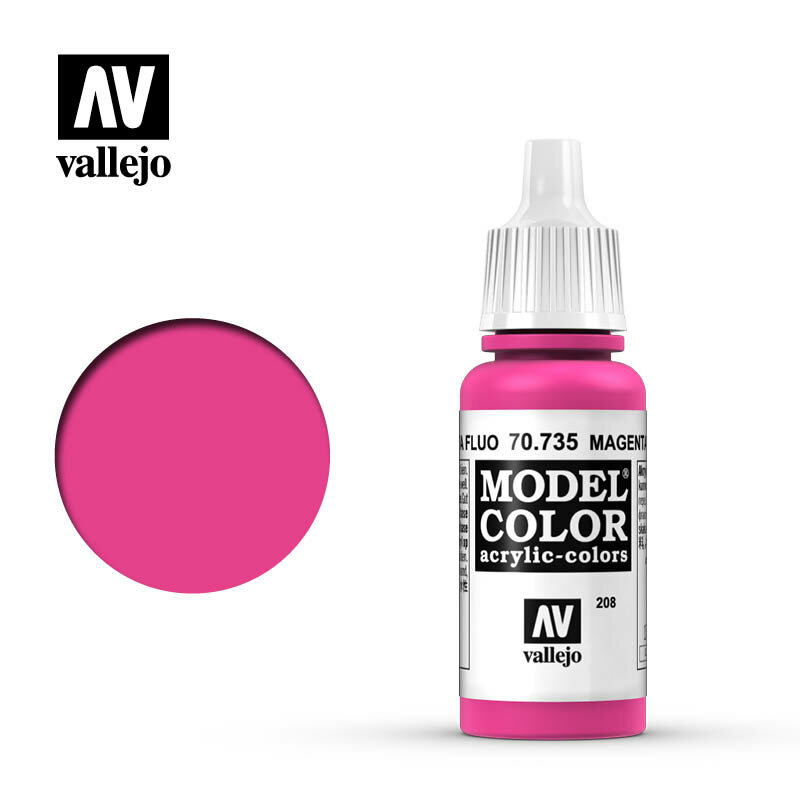 Краска Vallejo серии Model Color - Fluorescent Magenta 70735 17 ml