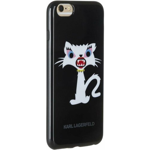Чехол Karl Lagerfeld Monster Choupette Hard для iPhone 6 Plus/6S Plus Black, цвет Черный (KLHCP6LMC2BK) чехол karl lagerfeld 3d rubber karl and choupette hard для iphone 14 цвет черный klhcp14s3drkck