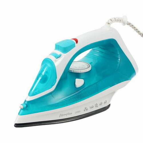 Утюг МА-049 2300 Вт керамическая подошва 350 мл бирюзовый 268900₽