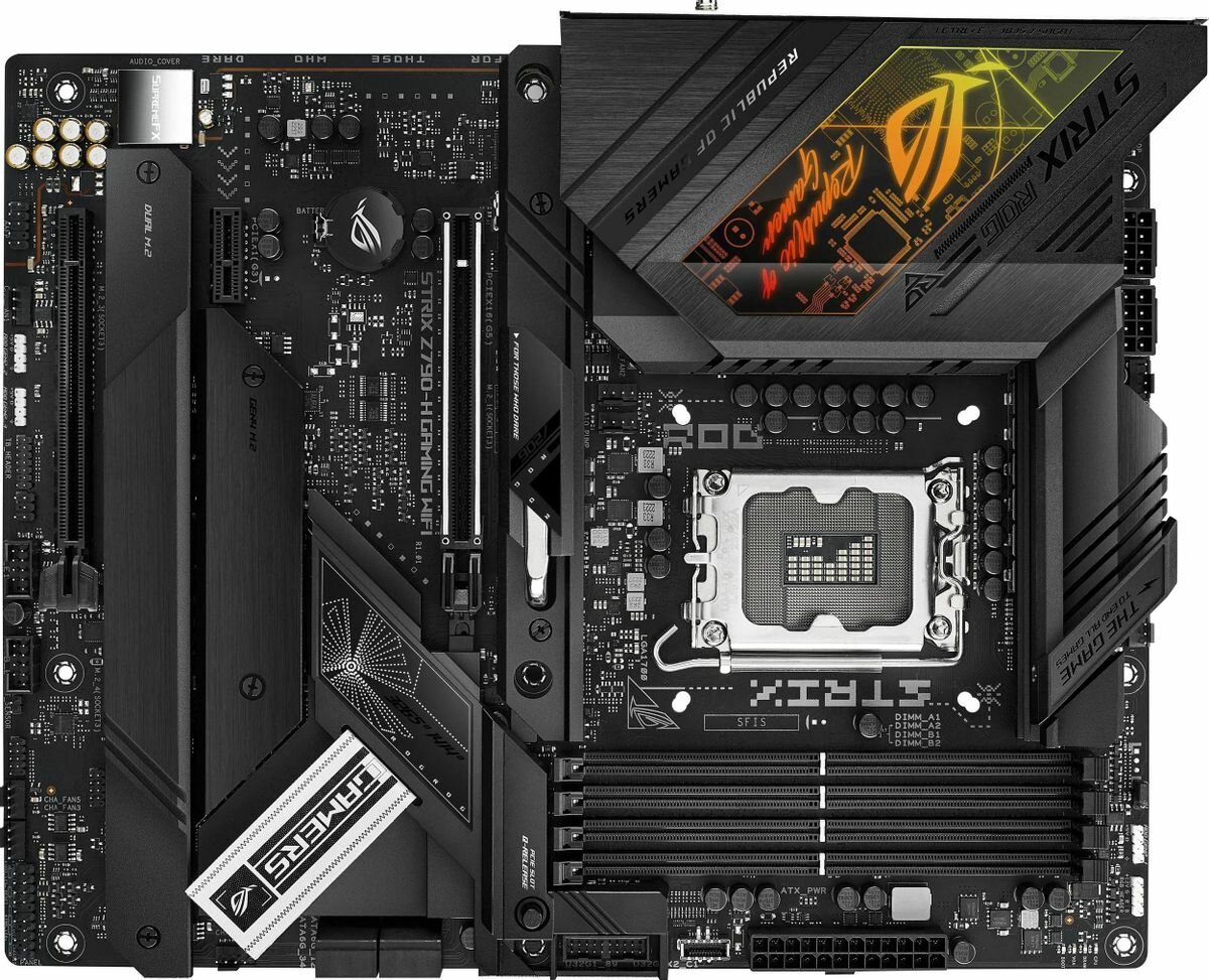 Материнская плата ASUS ROG STRIX Z790-H GAMING WIFI, LGA 1700, Intel Z790, ATX, Ret