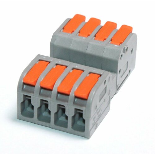 Клемма СМК 223G-4 проходная разборная 8-и контактная на 4 медных пров сеч 02-40 кв мм электротовар 659₽