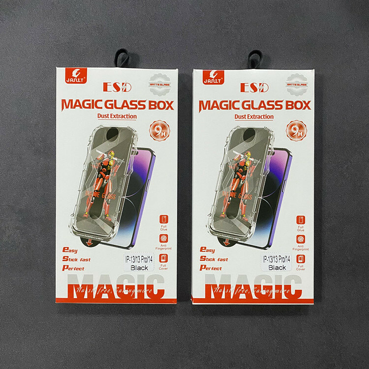 Защитное стекло для iPhone 13/ 13 PRO/ 14 "Матовое" с аппликатором для быстрой установки 1 шт. — фото 1