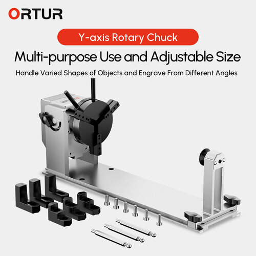 ORTUR YRC1.0 Вращающийся валик с горизонтальным углом поворота ortur stm32 mcu mainboard for ortur laser master ortur laser master 2 laser engraving and cutting machine olm olm 2 spare parts