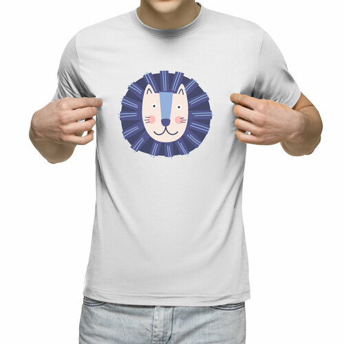 Футболка Us Basic, размер 2XL, белый мужская футболка котогороскоп кот лев s темно синий
