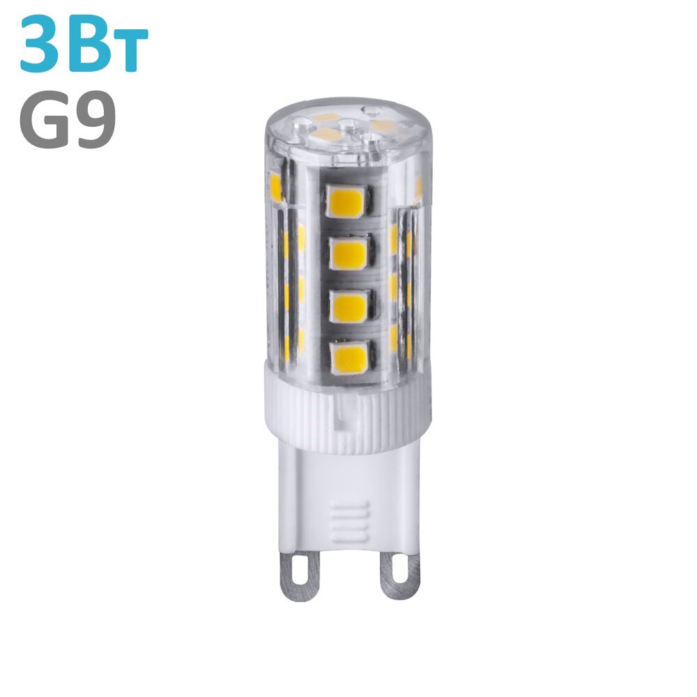 Лампа светодиодная G9 JCD 3Вт белый 4200К Ecola Corn Micro