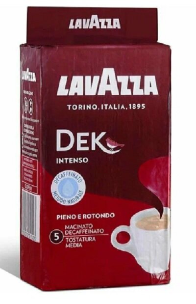 Кофе молотый Lavazza Dek Intenso Decaffeinato, 250 г в/у