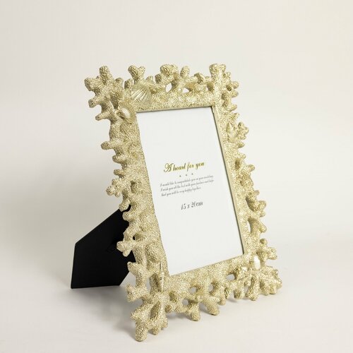 Фоторамка Рамка для фотографий Коралл золотая декор для дома офиса и интерьера 1909₽