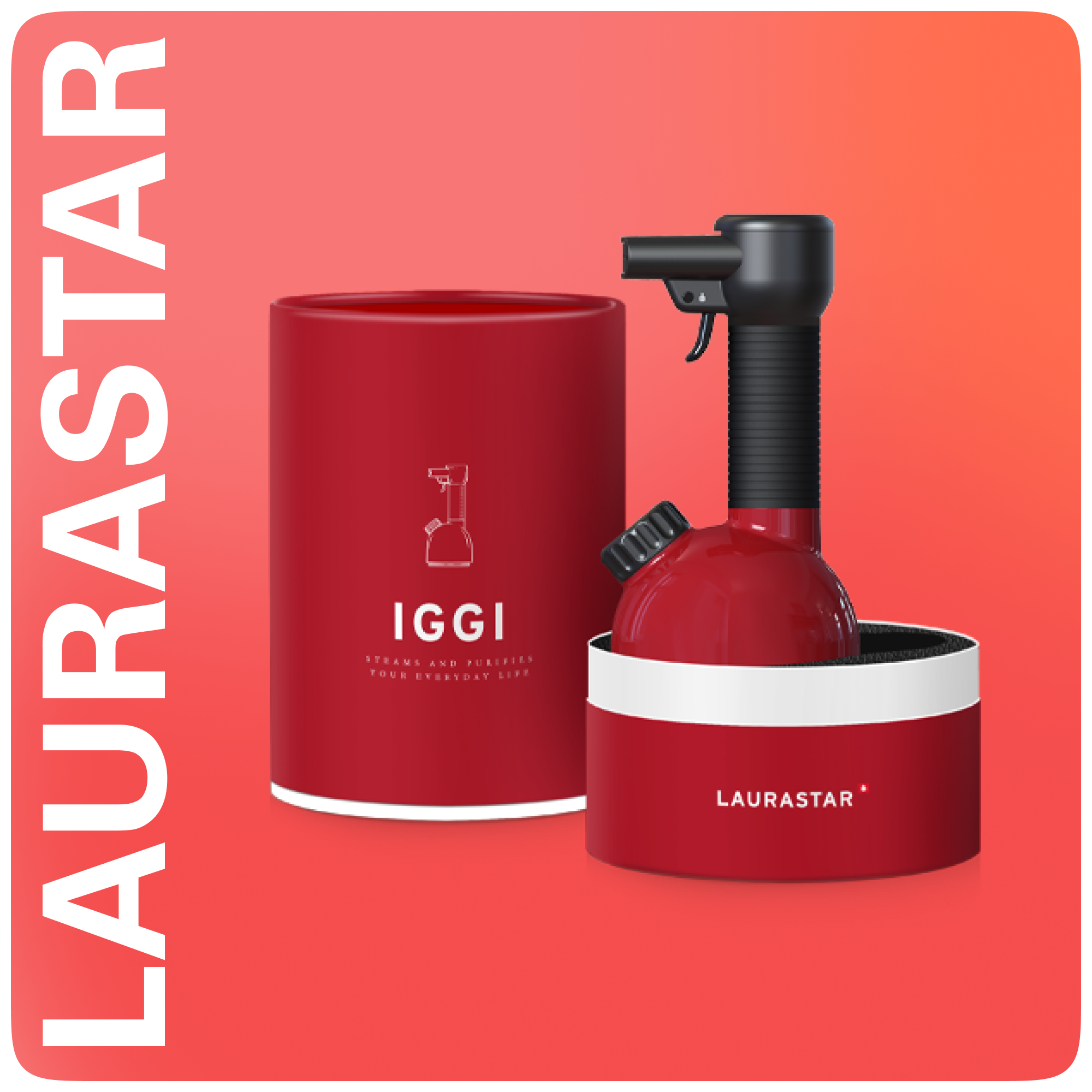 Ручной отпариватель LAURASTAR IGGI Red