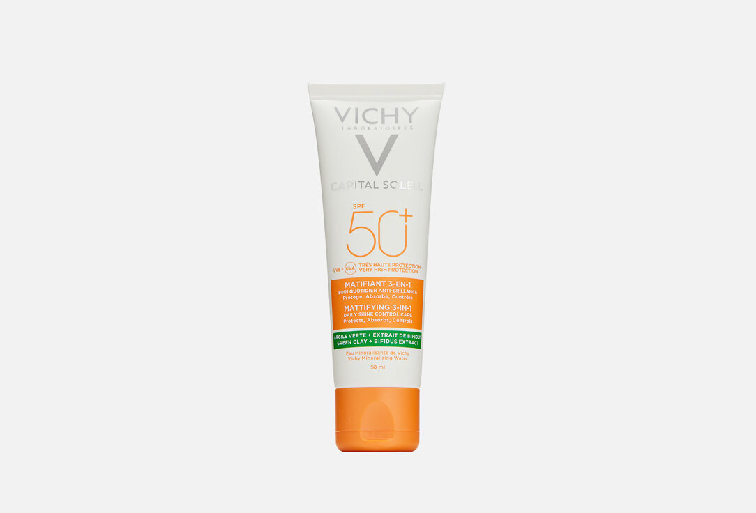 Солнцезащитный крем для жирной кожи SPF50+ VICHY, Capital Soleil 50мл
