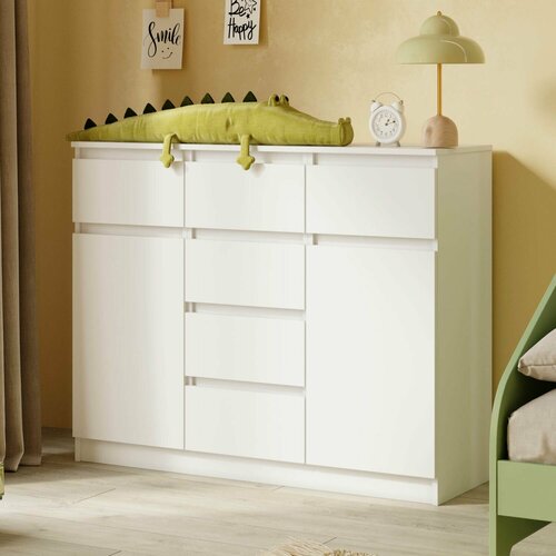 Комод Мори МК 1200.4 Белый, с ящиками