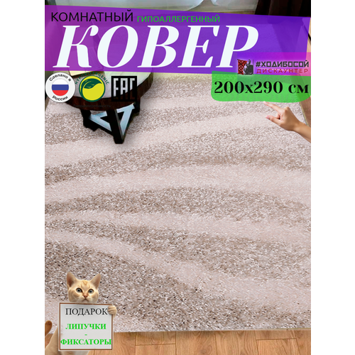 Ковер комнатный прямоугольный 200*290 см