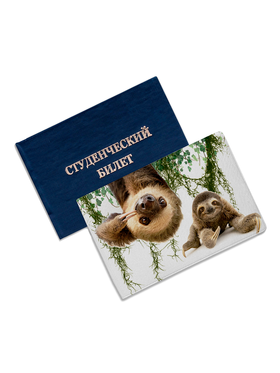Обложка для студенческого билета Ленивец