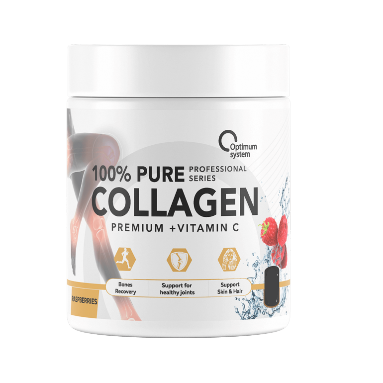 Optimum System 100% Pure Collagen Powder 240 гр (Optimum System) Малина