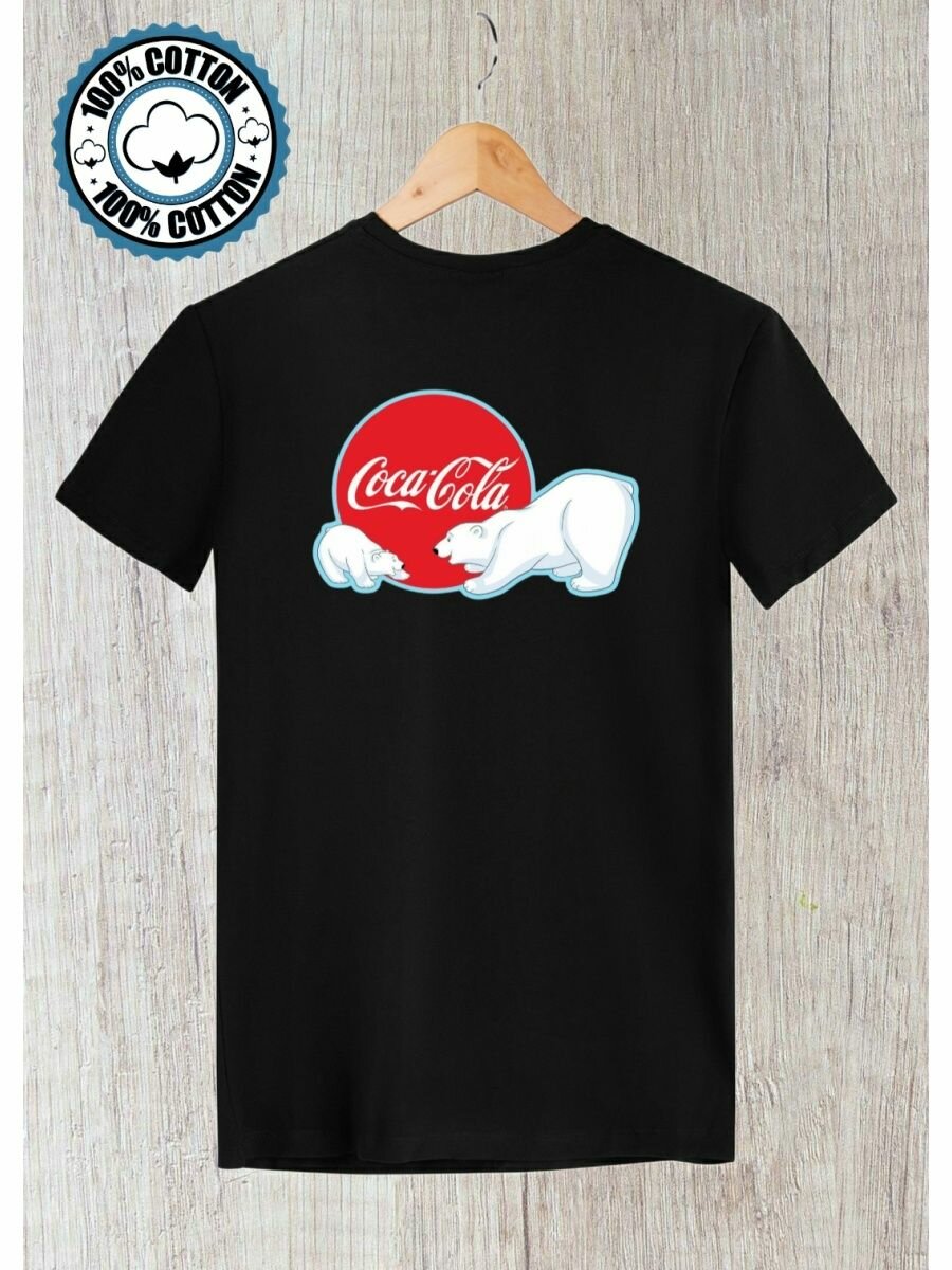 Футболка coca cola, размер XXL, черный