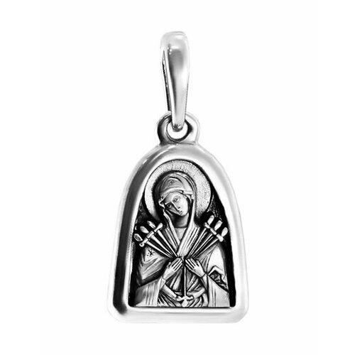 Подвеска ЗлатаМира, серебро, 925 проба икона семистрельная божьей матери из серебра б93010778с