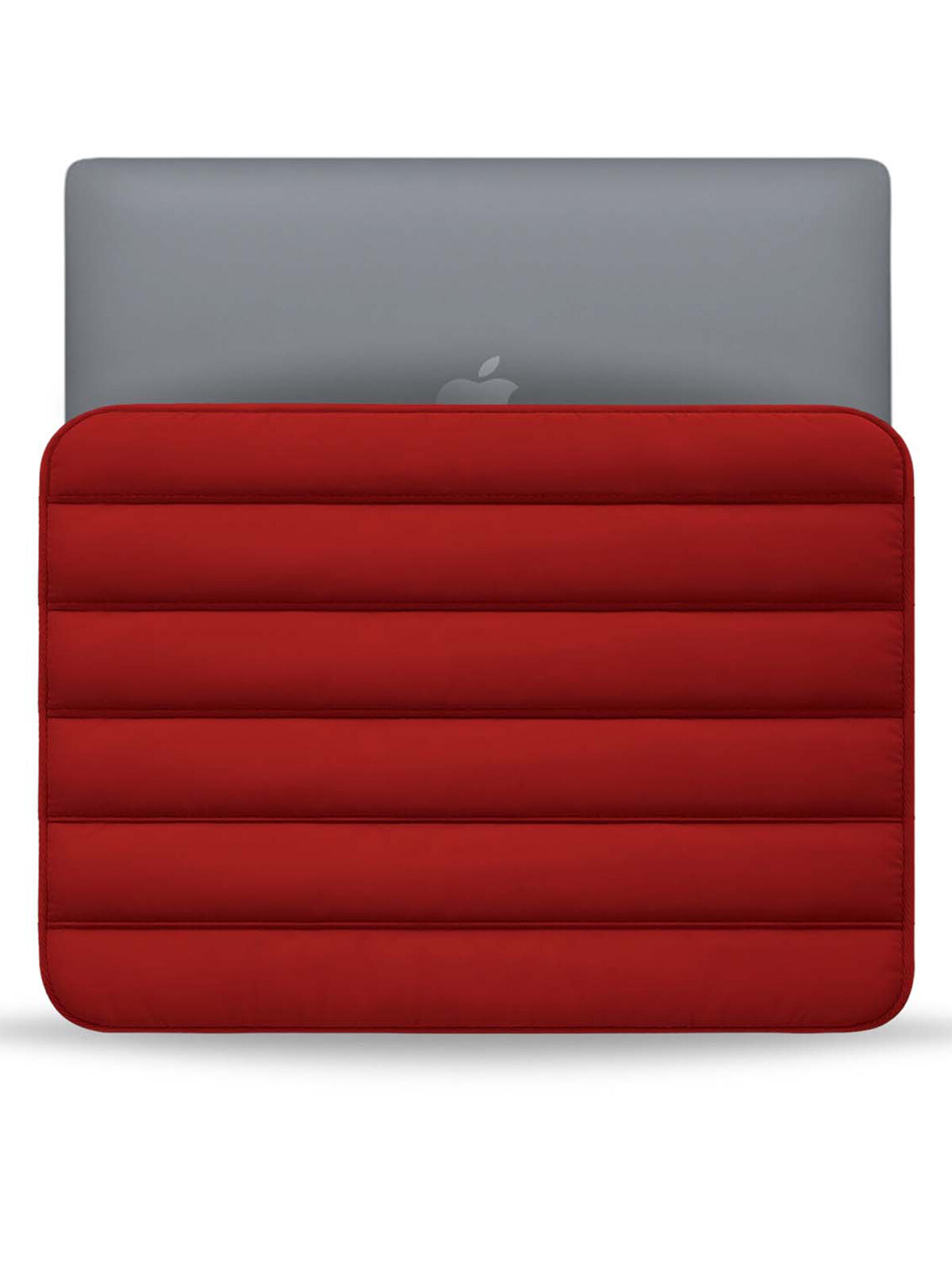 Bustha для Macbook Air/Pro 13"/14" (18/22) чехол Puffer 3.0 Sleeve Nylo/Leather (Rouge) — фото 1