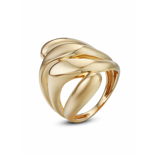 кольцо ya zoloto желтое золото 585 проба размер 16 5 желтый Кольцо YA ZOLOTO, желтое золото, 585 проба, размер 17, ширина 25 мм, желтый