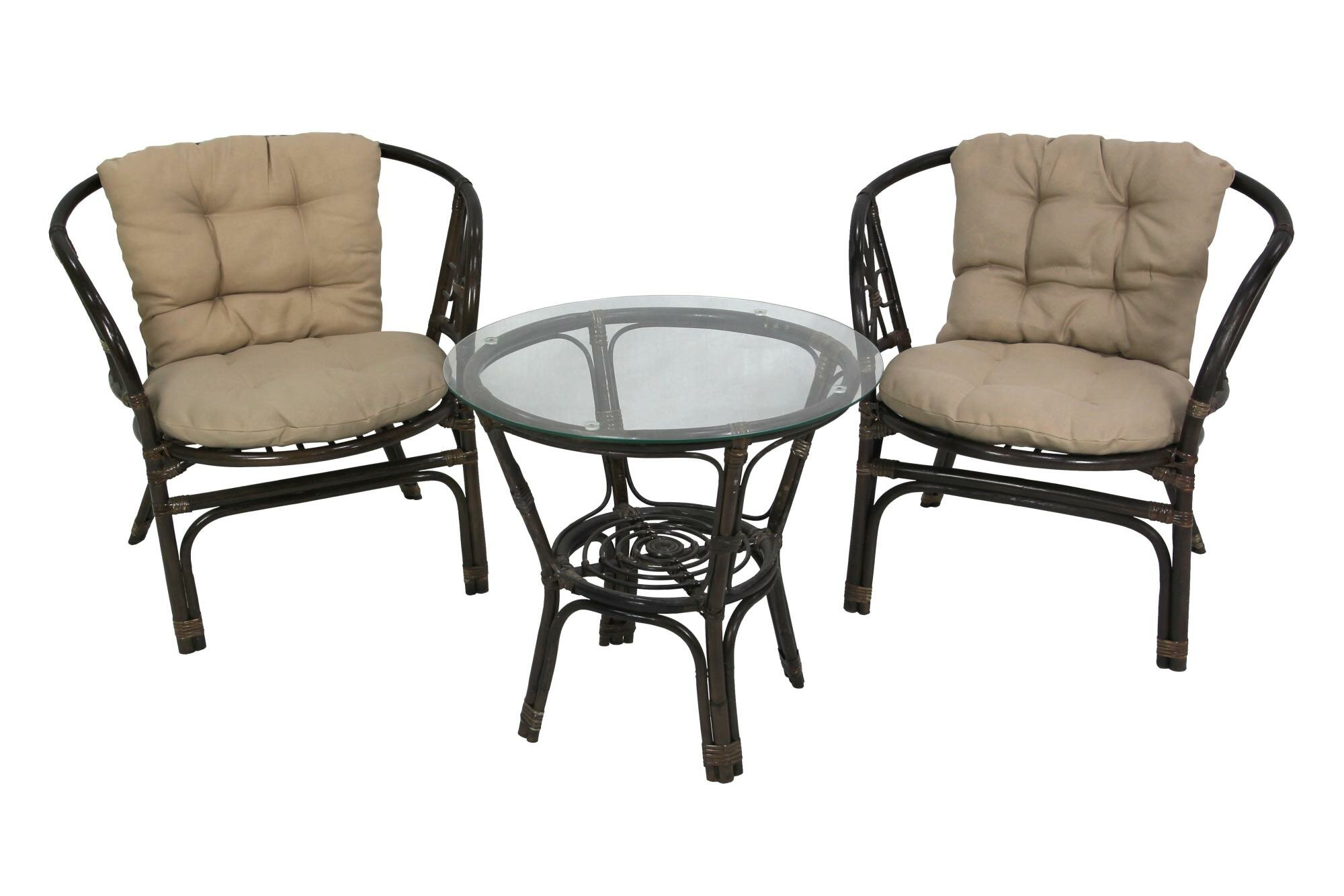 фото Набор мебели Багамы Мини арт. CV-14C коньячный, бежевый "Garden story"