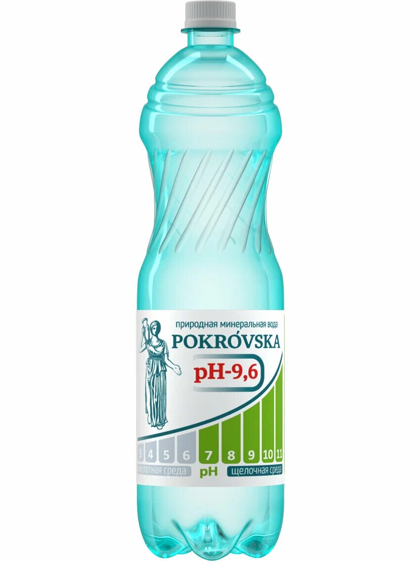 Природная минеральная щелочная вода "Pokrovska" (негазированная) 1,25 л.