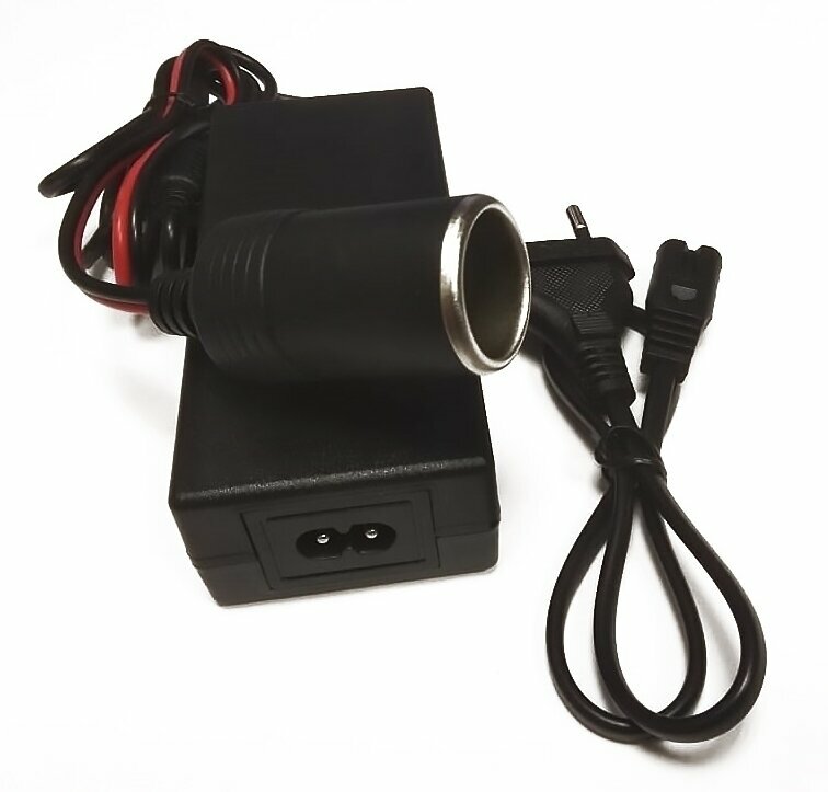 Адаптер сетевой с 220V на 12V 3A, с гнездом прикуривателя — фото 1