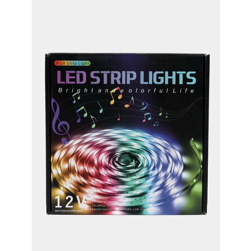 Умная светодиодная лента Цветомузыка RGB с пультом с Bluetooth 10 м 2299₽