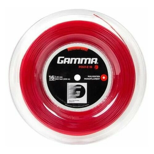 Теннисная струна Gamma Poly-Z - 1.3 Reel (200 м), арт. GZPZR-10