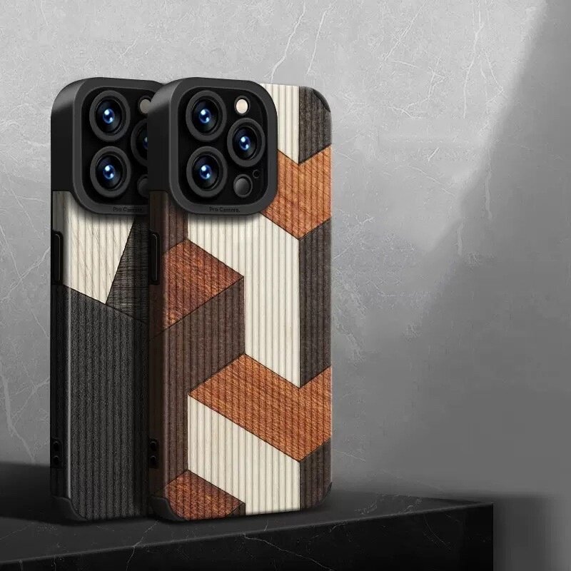 Чехол на айфон 14 про макс коричнево-бежевый - Чехол iPhone 14 Pro Max коричнево-бежевый — фото 1