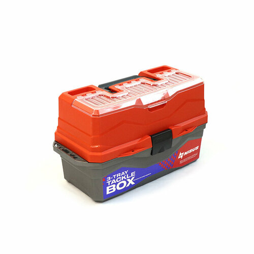 ящик для снастей nisus tackle box трехполочный цвет оранжевый 241404 Ящик для снастей трехполочный Nisus Tackle Box оранжевый