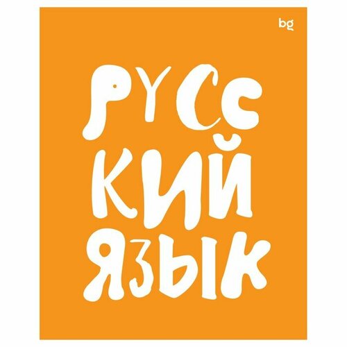 Тетрадь предметная Домино, 48 листов в клетку, Русский язык, обложка пластиковая, блок офсет тетрадь предметная теория и практика русский язык 48 листов