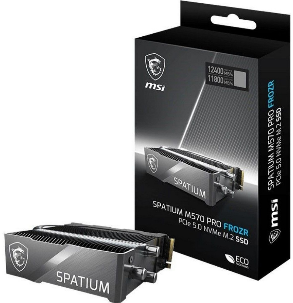Накопитель SSD 2Tb MSI SPATIUM M570 PRO FROZR (SPATIUM M570 PRO PCIe 5.0 NVMe M.2 FROZR 2TB) (S78-440Q670-P83) — фото 1