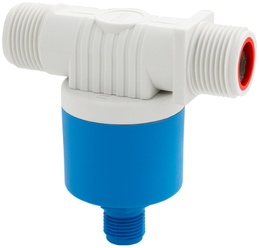 Поплавок - клапан наружный, для ёмкостей, 1" из высокопрочного АБС пластика, боковое подключение для агрессивных жидкостей