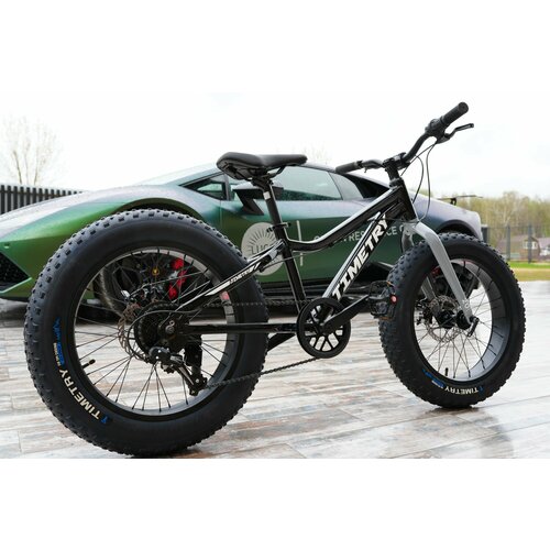 Велосипед фэтбайк детский Fatbike Time Try TT2157s 20 Алюминиевая рама 12 черный глянец 26500₽